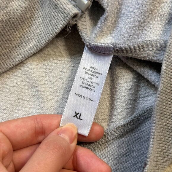 Y2K 2000s Juicy Couture Gray Sweatshirt Full Zip XL Vintage - Picture 4 of 10